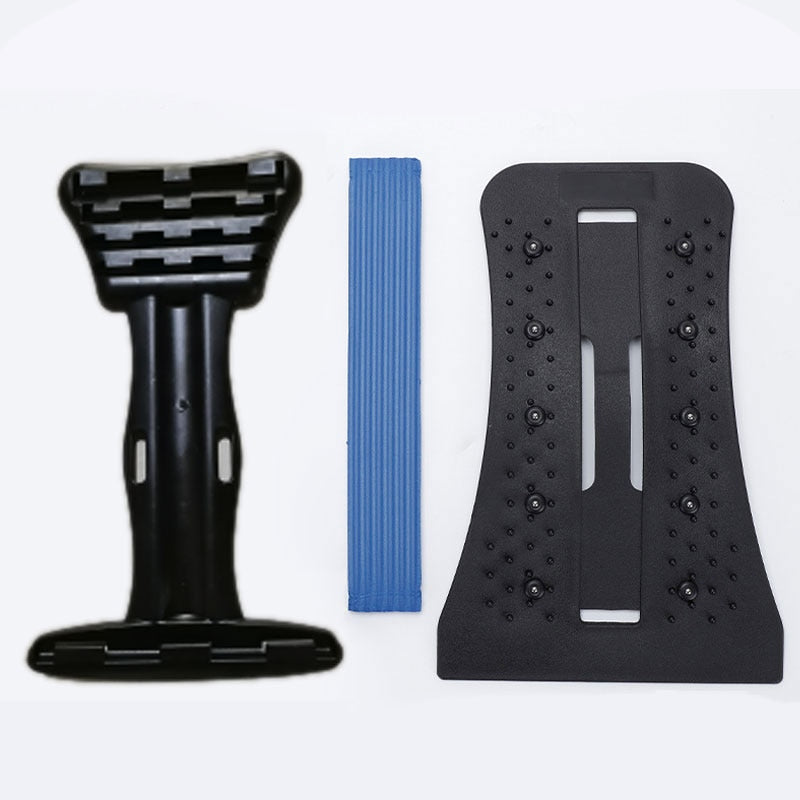Masajeador de espalda ajustable multinivel con magnetoterapia para cintura, cuello, fitness, soporte lumbar y cervical, alivio del dolor. 