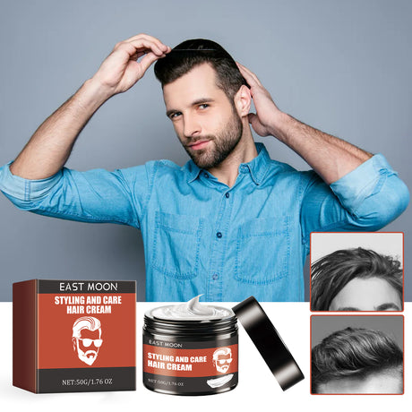 Styling And Care Hair Cream, Strong Hair Styling Moisturizing Shine Long-Lasting Styling Natural Volumizing Cream - V.I.P Digital Presence