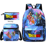 Youth Dragon Ball Backpack Student Shoulder Bag Travel Bag 3-Piece Set - V.I.P Digital Presence