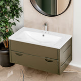 30" Single Bathroom Basin Sink, Vanity Top Only, 3-Faucet Holes, Resin - V.I.P Digital Presence