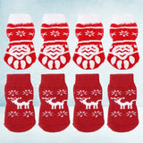 8pcs Pet Warm Cotton Socks Soft Anti Slip Claw Pattern Protect Feet Cold Snow Christmas Dog Cat Stockings Gifts - V.I.P Digital Presence