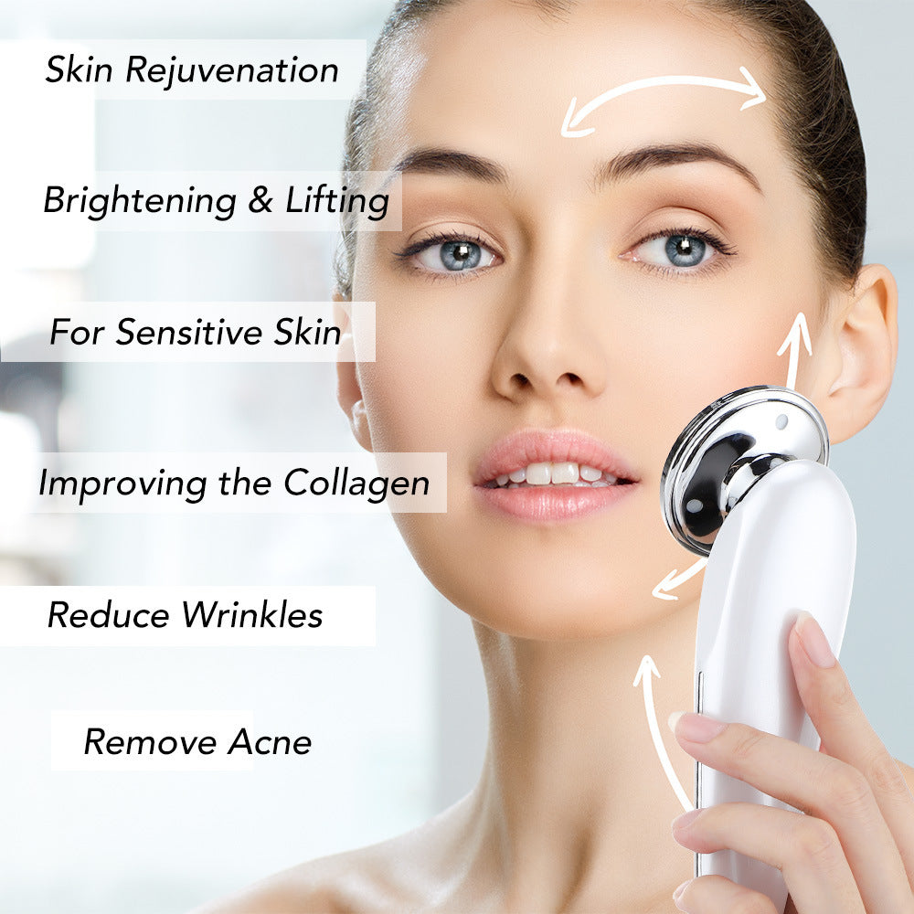 7-in-1 EMS Micro-Current Color Light Vibration LED Beauty Cleansing Import Instrument Face Lift Essence Import Instrument - V.I.P Digital Presence