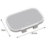 Car Visor Mirror with LED Light Car Interior Mirror Compact Large Screen  Excellent 7.8-inch Car LED Visor Vanity Mirror - V.I.P Digital Presence