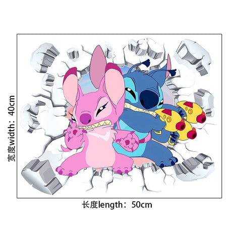 StarCraft Baby Stitch Wall Sticker Self Adhesive Picture Back Adhesive Cartoon Sticker Bedroom Dormitory Bedhead Wall Wallpaper - V.I.P Digital Presence