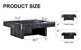 A modern and practical coffee table made of MDF material with black patterns - V.I.P Digital Presence