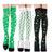 Irish Festival Green Trefoil Stockings Over the Knee Socks St Patrick's Day Party Striped Socks - V.I.P Digital Presence