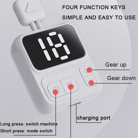 Massager Home Cervical Massager Mini Micro-Current Pulse Hot Compress Portable Pendant Hanging Neck Protector - V.I.P Digital Presence