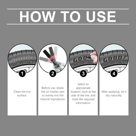 Car Tire Oil Marker Car Tire Paint Graffiti Paint Cool Diy Car Marker - V.I.P Digital Presence