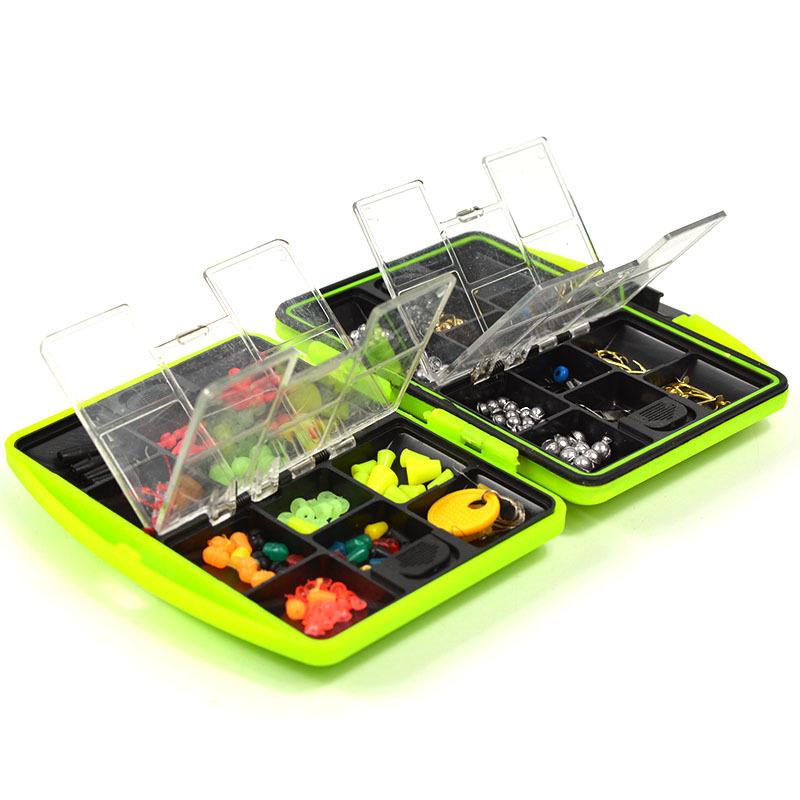 LEO 100Pcs/box Fly Fishing Accessories Box with Fishhooks Float Lead Sinker Swivel Connector Beads - V.I.P Digital Presence