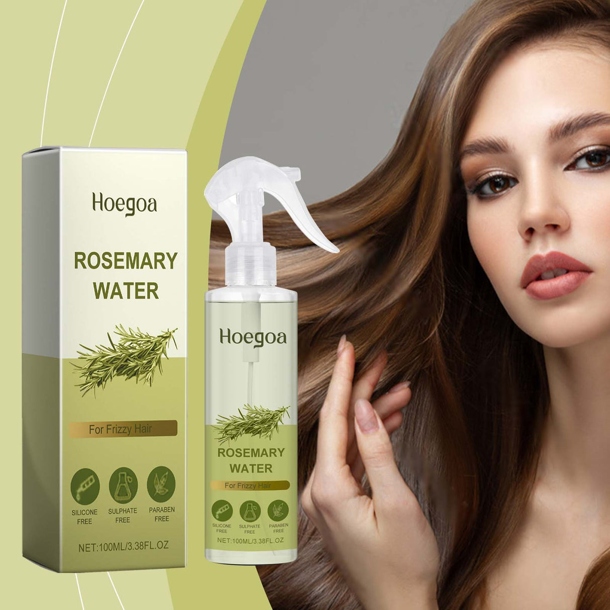 Rosemary Hair Care Spray Nourishes, Nurses, Softens And Leaves Fragrance, Strengthens And Restores Glossy Hair - V.I.P Digital Presence
