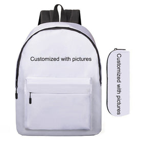 Airplane bag, printed backpack, elementary school backpack, children's cartoon backpack, customizable pencil case set upon reque - V.I.P Digital Presence