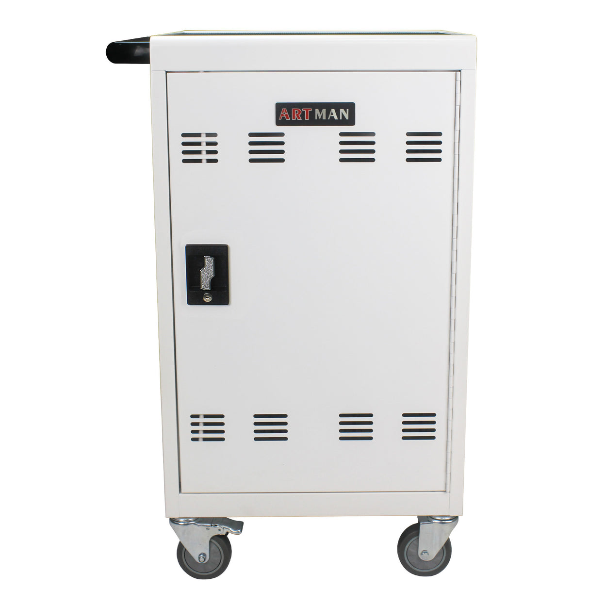 Mobile Charging Cart and Cabinet for Tablets Laptops 32-Device(White) - V.I.P Digital Presence