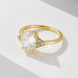 S925 Sliver Moissanite Rings for Women D VVS1 Pear Shape Diamond Engagement Wedding Fine Jewelry Gift - V.I.P Digital Presence
