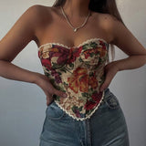 Wrapped chest lace up fishbone waist slimming vest - V.I.P Digital Presence