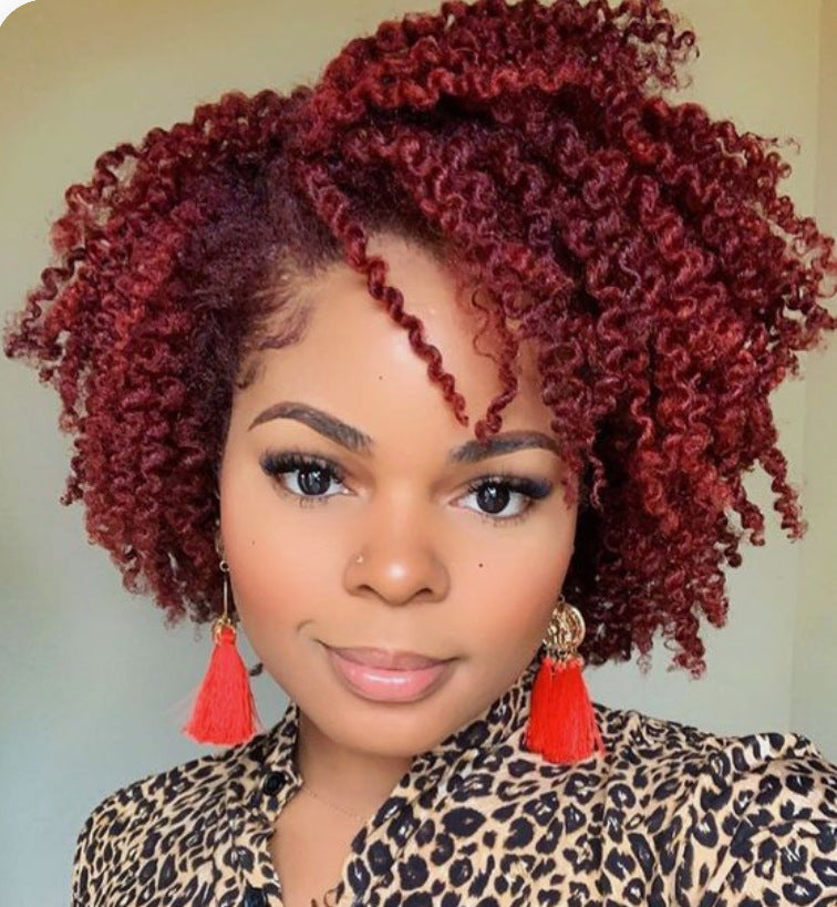 New African small curly wig female short curly hair partial full top chemical fiber headgear wigs - V.I.P Digital Presence