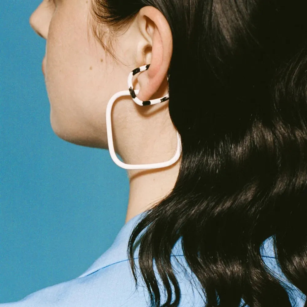 Stainless Steel Oil Drip Cuff Earrings - V.I.P Digital Presence