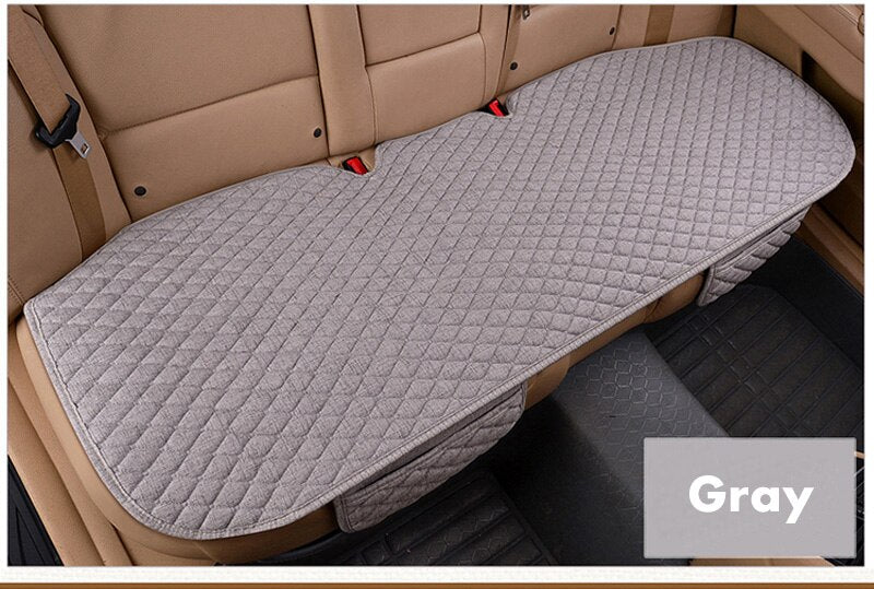 Flax Car Seat Cover Four Seasons Front Rear Linen Fabric Cushion Breathable Protector Mat Pad Auto accessories Universal Size - V.I.P Digital Presence