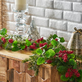5' LEAVES/BERRY GARLAND - V.I.P Digital Presence