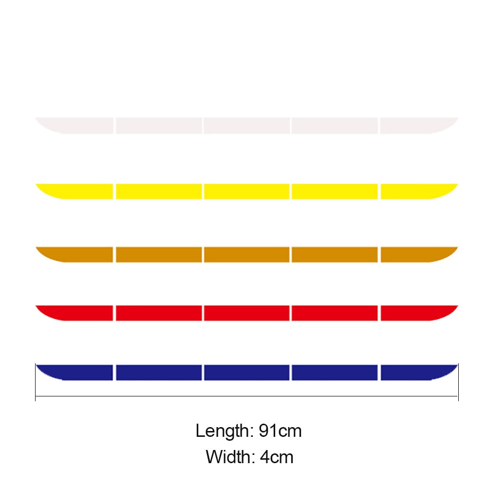 5pcs/set Car Reflectante Reflector Sticker 91*4 Car Body Trunk Exterior Auto Accessories Reflective Tape Reflex Exterior Warning - V.I.P Digital Presence