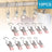 10pcs Stainless Steel Clothespins Laundry Clothes Pegs With Hook Portable Hanging Clothes Clip Wardrobe Clothes Organizer Hanger - V.I.P Digital Presence