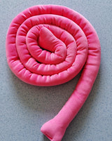 Tira anticolisión individual de 5 cm de grosor de gamuza de algodón para cuna, enrollable para bricolaje 