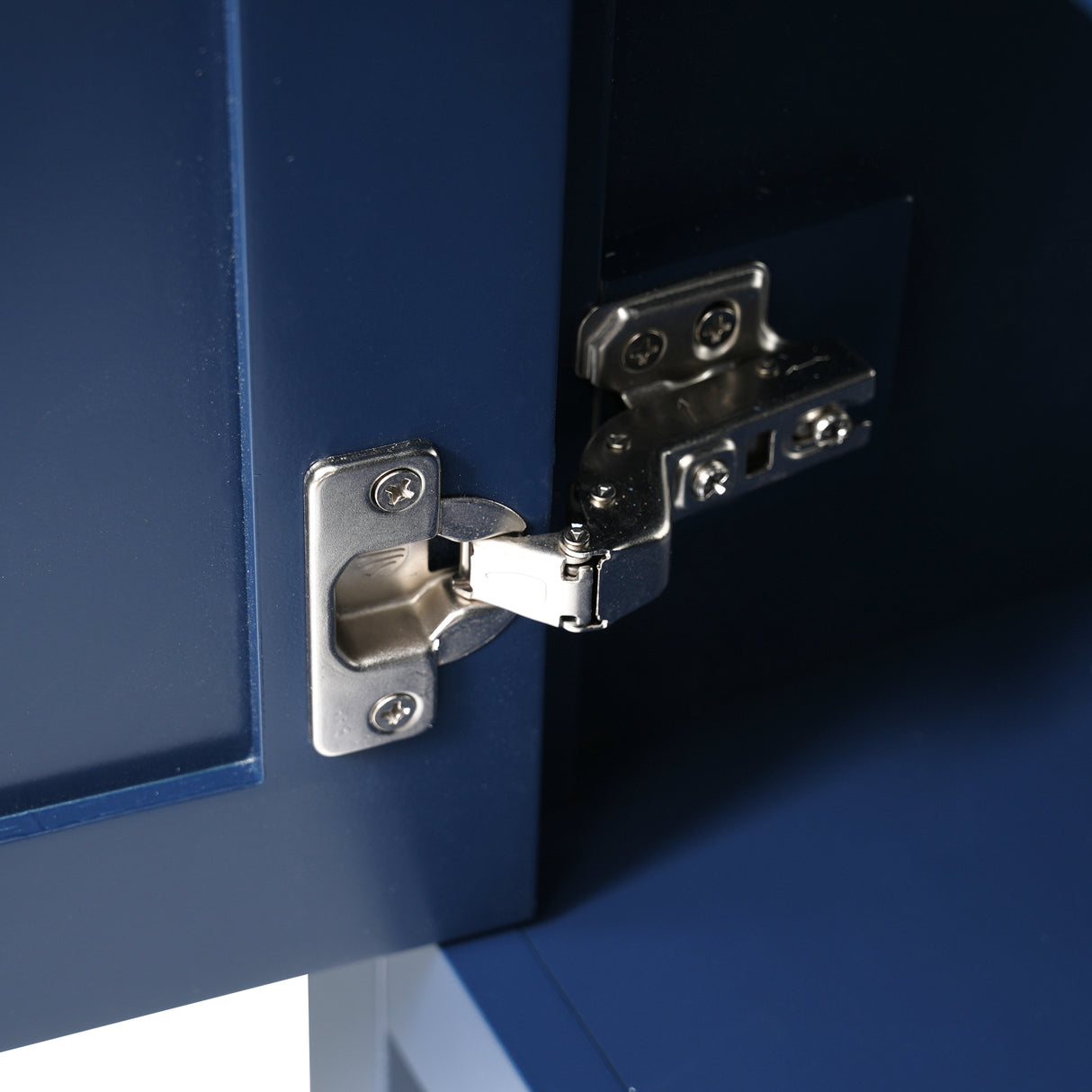 30-Inch Blue Bathroom Vanity with Ceramic Sink and Ample Storage - Ideal Choice for Small Bathrooms - V.I.P Digital Presence