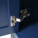 30-Inch Blue Bathroom Vanity with Ceramic Sink and Ample Storage - Ideal Choice for Small Bathrooms - V.I.P Digital Presence