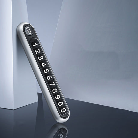 Parking Plate Button-Type Parking Number Plate Aluminum Alloy Temporary Parking Card Original Gift Moving License Plate - V.I.P Digital Presence