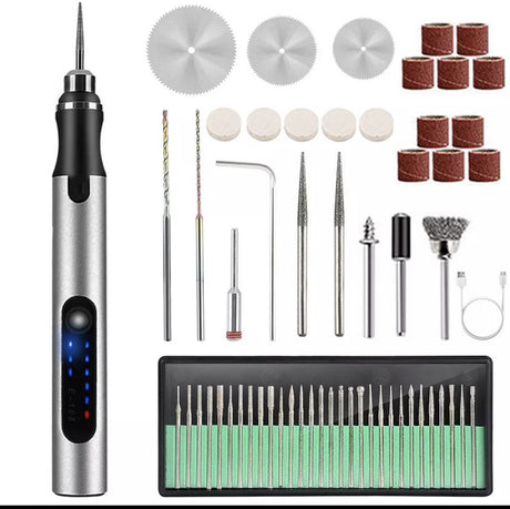 Mini electric carving pen mini electric grinding and polishing machine marking number pen lithium battery - V.I.P Digital Presence