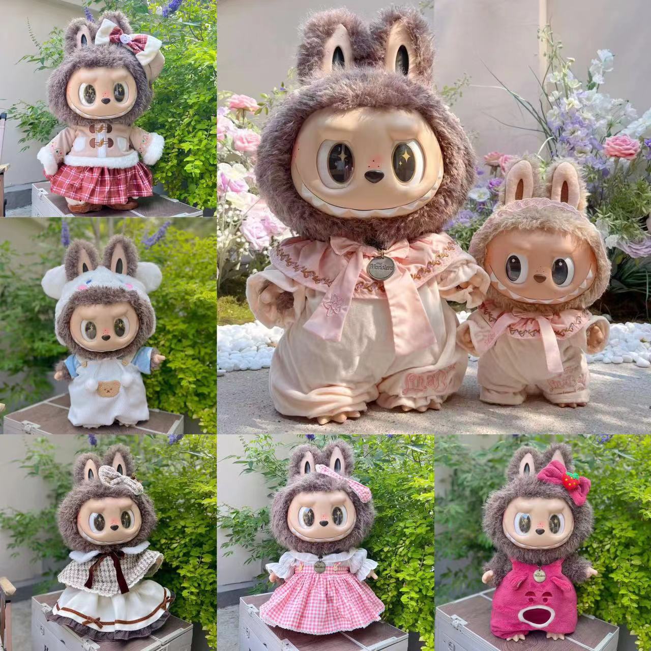 Clothing with 58cm LABUBU Design ZIMOMO Doll Clothes Rubber LABUBU