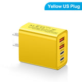 2.4A 2PD+2USB mobile phone charger charging head, American standard, European standard, British standard, travel charging head - V.I.P Digital Presence