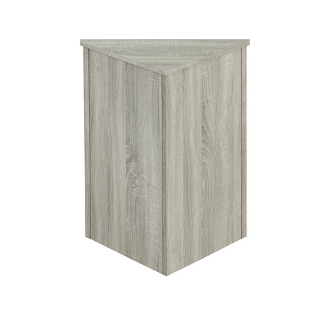 Oak Triangle Bathroom Storage Cabinet with Adjustable Shelves, Freestanding Floor Cabinet for Home Kitchen - V.I.P Digital Presence