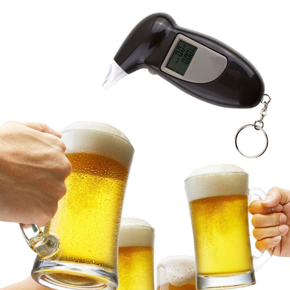Alcohol Breath Tester Breathalyzer Analyzer Detector Test Keychain Breathalizer Breathalyser DeviceLCD - V.I.P Digital Presence