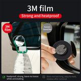 Baseus 2Pcs Car Holder HD Rear View Convex Mirror Auto Rearview Mirror 360 Degree Wide Angle Vehicle Blind Spot Rimless Mirrors - V.I.P Digital Presence
