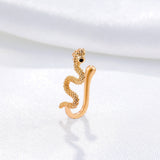 Snake shaped false nose nail nose ring human piercing jewelry for men and women - V.I.P Digital Presence
