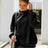 Casual round neck long sleeved velvet shirt women's top velvet shirt - V.I.P Digital Presence