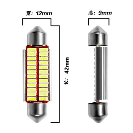 Festoon 31mm 36mm 39mm 42mm LED Bulb C5W C10W Super Bright 4014 SMD Canbus Error Free Auto Interior Doom Lamp Car Styling Light - V.I.P Digital Presence