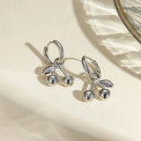 Stainless Steel Cherry Drop Earrings - V.I.P Digital Presence