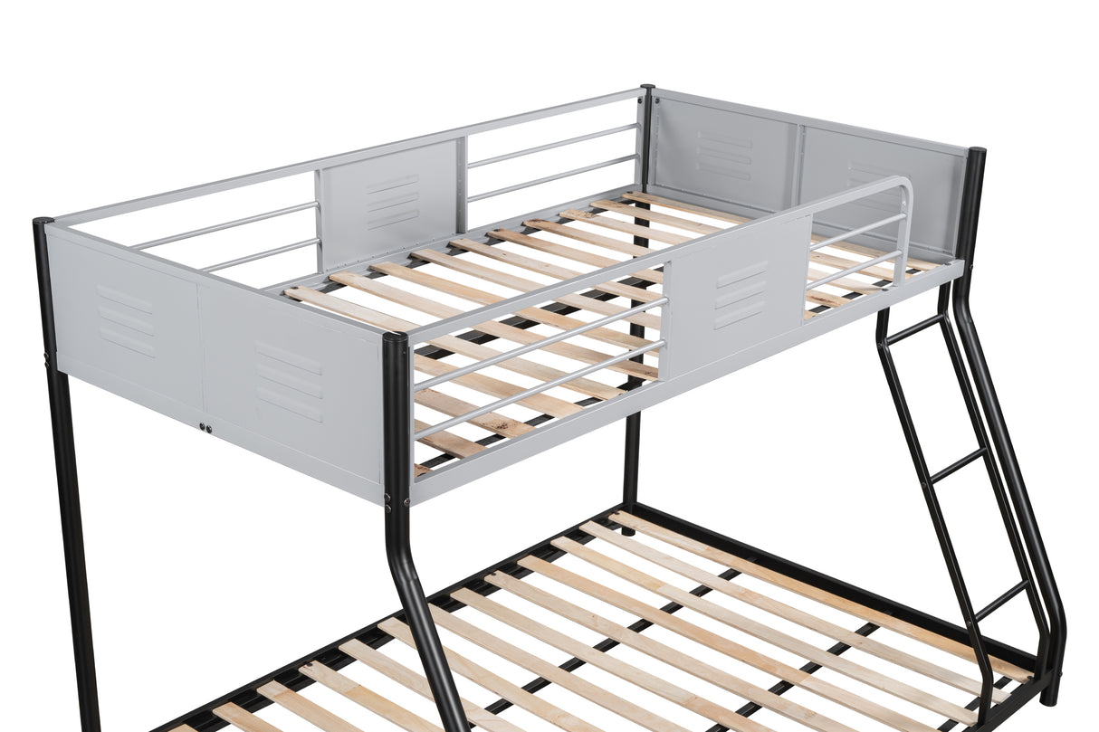 Full double-layer metal bed/heavy-duty sturdy metal/noise reduction/safety ventilation board guardrail - V.I.P Digital Presence