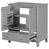 30 inch bathroom vanity no sink  base only gray - V.I.P Digital Presence