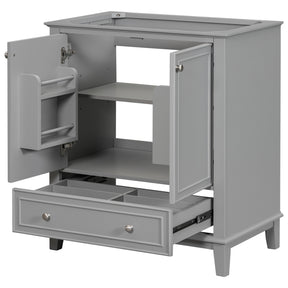 30 inch bathroom vanity no sink  base only gray - V.I.P Digital Presence