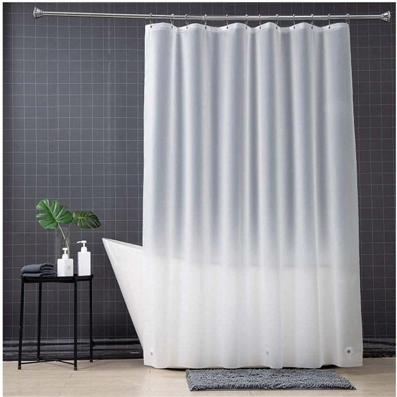 Bathroom Shower Lining Frosted Plastic Extra Long Shower Curtain Liner With Magnet Metal Eyelets Thickened Shower Curtain - V.I.P Digital Presence