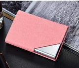Itapkris Business ID Credit Card Holder For Women Men Fashion Brand Metal Aluminum Card Case PU Leather Porte Carte - V.I.P Digital Presence