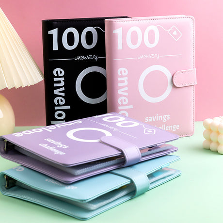 100 Envelope Challenge Binder Couple Save Money Challenge Envelope Sheet Pocket Book - V.I.P Digital Presence