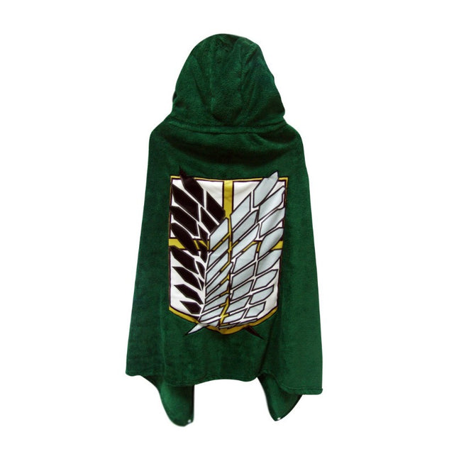 Wings of Liberty Survey Corps Attack on Titan Cape Blanket Otaku Shawl Blanket Anime Blanket Lunch Break Nap - V.I.P Digital Presence