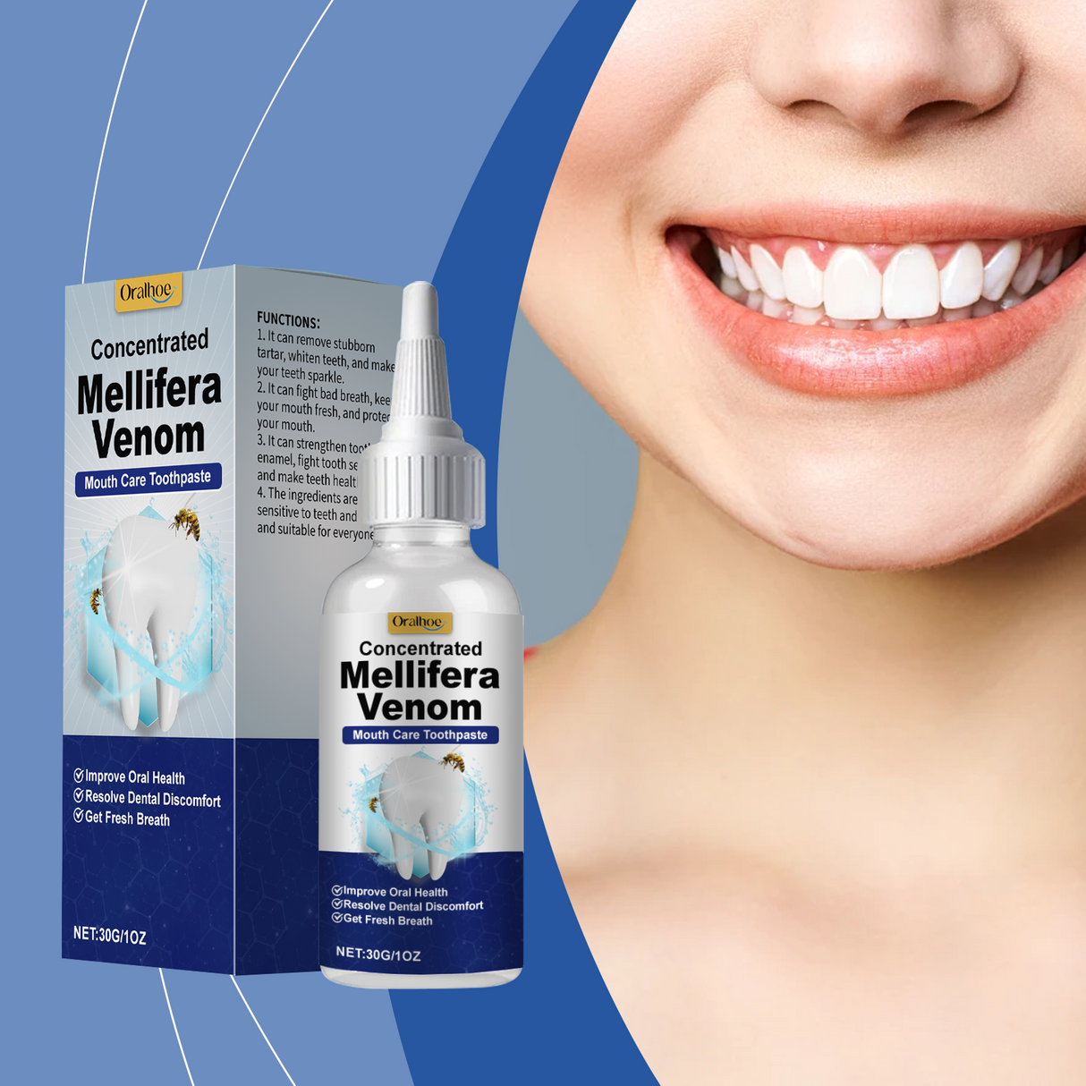 Oral Care Toothpaste, Brightening Clean Teeth Yellow Stains Odor Care For Gums Care Toothpaste - V.I.P Digital Presence