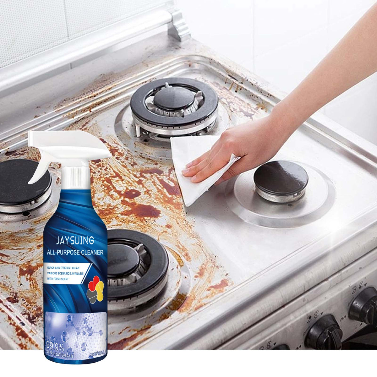 Multi-Purpose Cleaner, Kitchen Bathroom Remover Oil Dirt Stain And Odor Brightening Cleaner - V.I.P Digital Presence