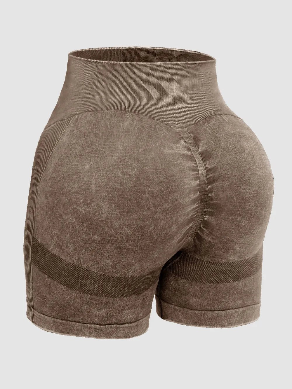 Washed High Waist Active Shorts - V.I.P Digital Presence