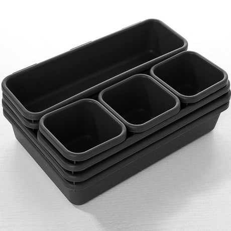 8pcs/set Adjustable Drawer Organizer Box Trays Make Up Cosmetics Sundries Divider Holder Kitchen Bathroom Closet Jewellery Box - V.I.P Digital Presence