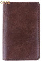 Male Metal Card Holder RFID Aluminium Alloy Credit Card Holder PU Leather Wallet Antitheft Men Wallet Automatic Pop Up Card Case - V.I.P Digital Presence